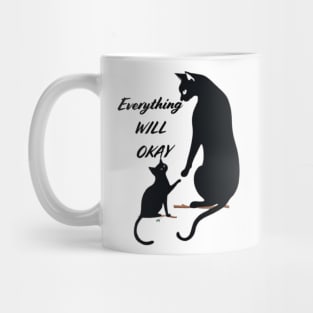 Comforting Paws: Everything Will Be Okay Mug